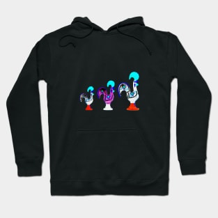 Les Trois Poulets / The Three Chickens Hoodie